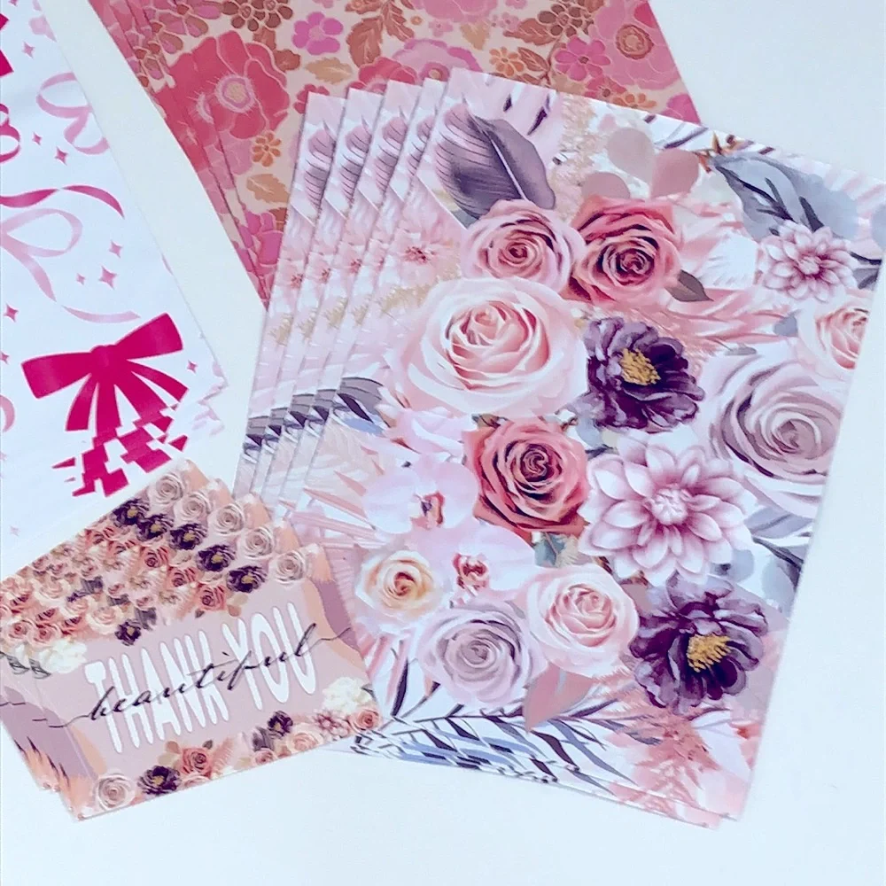 Poly Mailers with Matching Thank You Cards Shipping Bags - Picture 3 of 4